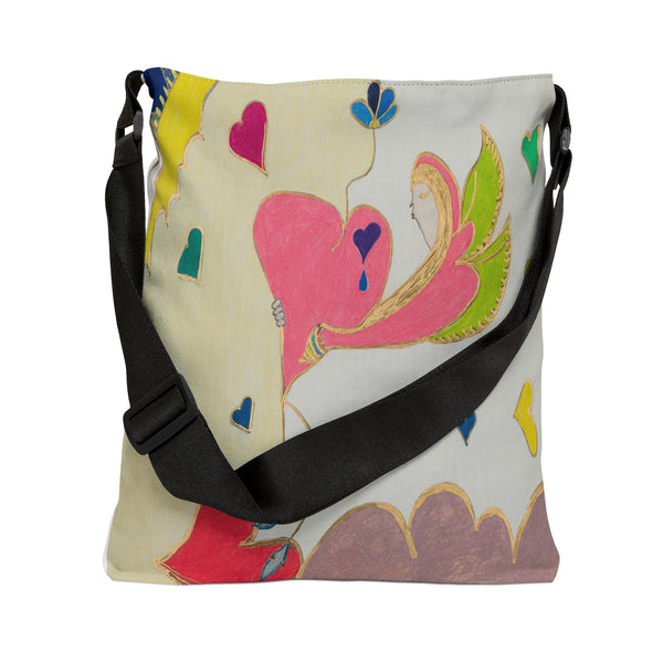 Let Your Heart Rise From The Ashes Like a Cosmic Phoenix! (2nd Edition) Adjustable Tote Bag (AOP)