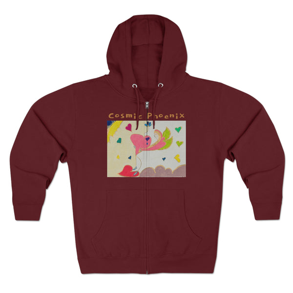 Cosmic Phoenix (2nd Edition) Unisex Zip Hoodie
