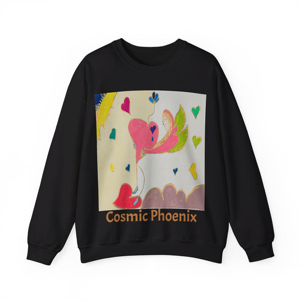 Cosmic Phoenix (2nd Edition), Unisex Heavy Blend™ Crewneck Sweatshirt