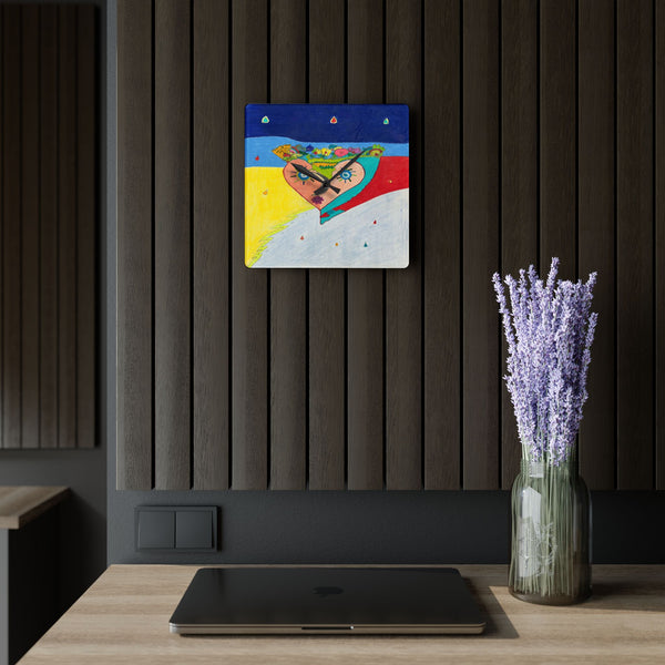 Cosmic Heart (2nd Edition) Acrylic Wall Clock