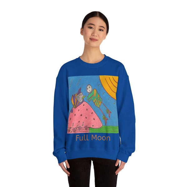 Full Moon, Unisex Heavy Blend™ Crewneck Sweatshirt