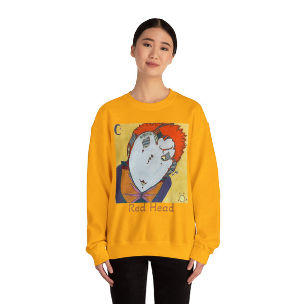 Red Head, Unisex Heavy Blend™ Crewneck Sweatshirt