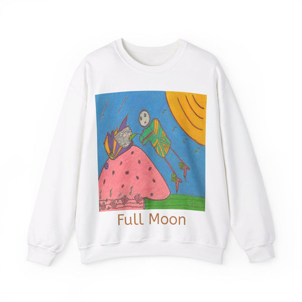 Full Moon, Unisex Heavy Blend™ Crewneck Sweatshirt