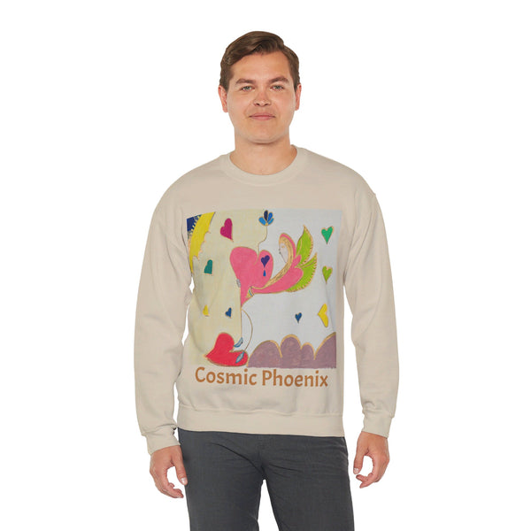 Cosmic Phoenix (2nd Edition), Unisex Heavy Blend™ Crewneck Sweatshirt