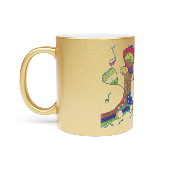 Tree Top, Metallic Mug (Silver\Gold)