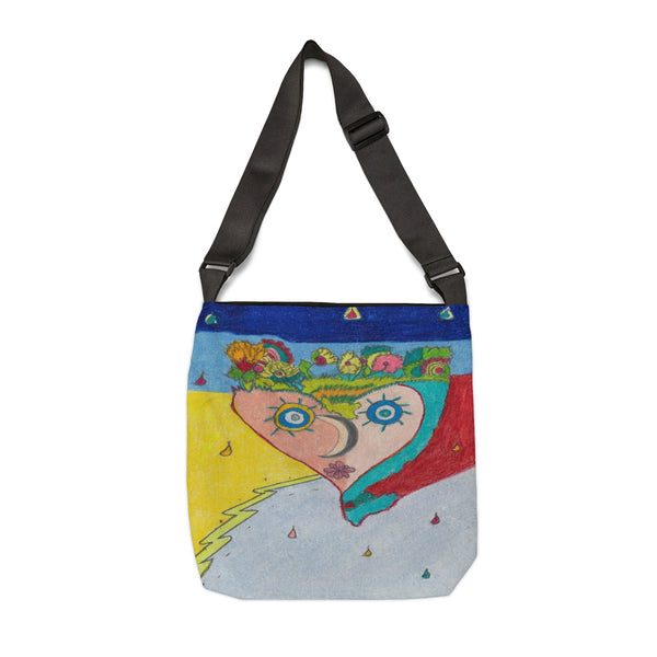 All Weathering Cosmic Heart, Weathers All Conditions! (1st Edition) Adjustable Tote Bag (AOP)