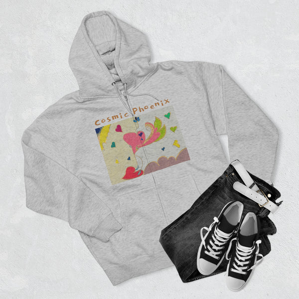 Cosmic Phoenix (2nd Edition) Unisex Zip Hoodie