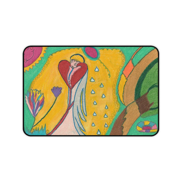 Angel Full of Heart in Consciousness Rise! Desk Mat