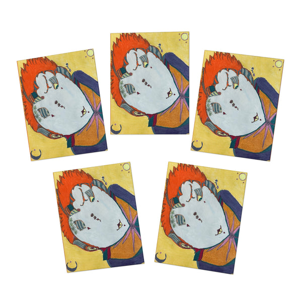 Red Head, Multi-Design Greeting Cards (5-Pack)