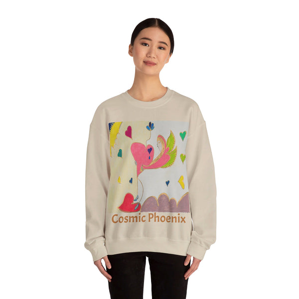 Cosmic Phoenix (2nd Edition), Unisex Heavy Blend™ Crewneck Sweatshirt