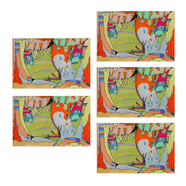 Clean Laundry, Multi-Design Greeting Cards (5-Pack)