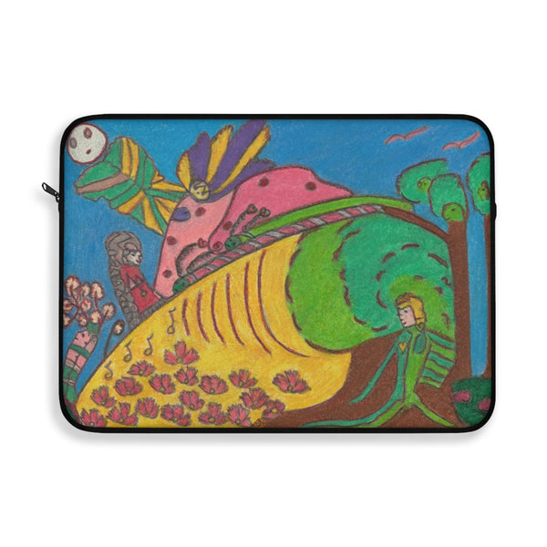 Elephant Call, Spread Your Love Into a Woods Wide Web! Laptop Sleeve
