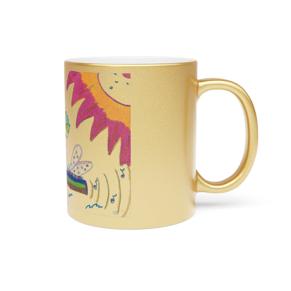 Tree Top, Metallic Mug (Silver\Gold)