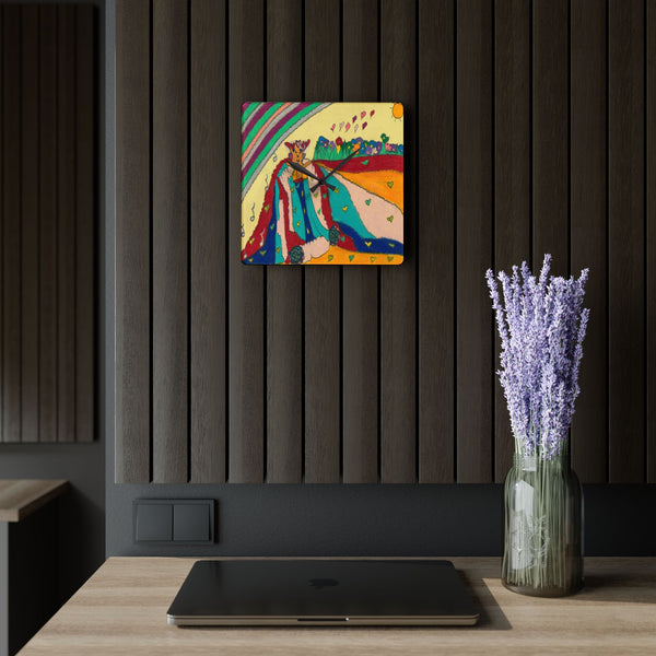 Noble King of Hearts, Acrylic Wall Clock