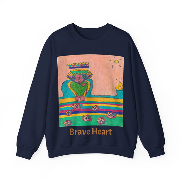 Brave Heart, Unisex Heavy Blend™ Crewneck Sweatshirt