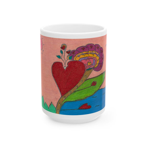 Upright in Heart (My Valentine's) Ceramic Mug (11oz,15oz)