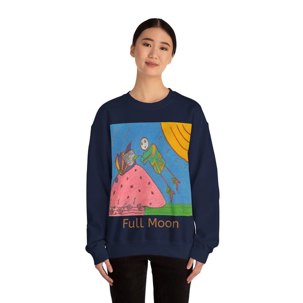 Full Moon, Unisex Heavy Blend™ Crewneck Sweatshirt