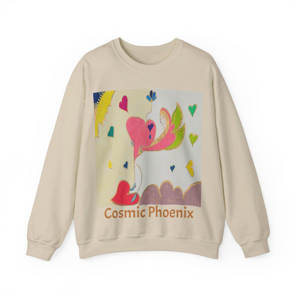 Cosmic Phoenix (2nd Edition), Unisex Heavy Blend™ Crewneck Sweatshirt