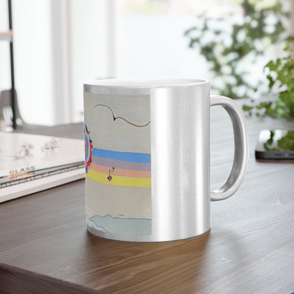 Metallic Mug - Concrete Rose Design