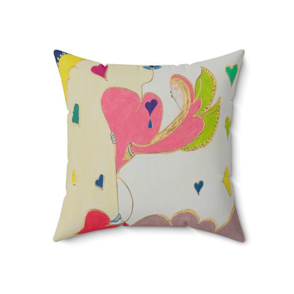 Cosmic Phoenix (2nd Edition), Faux Suede Square Pillow