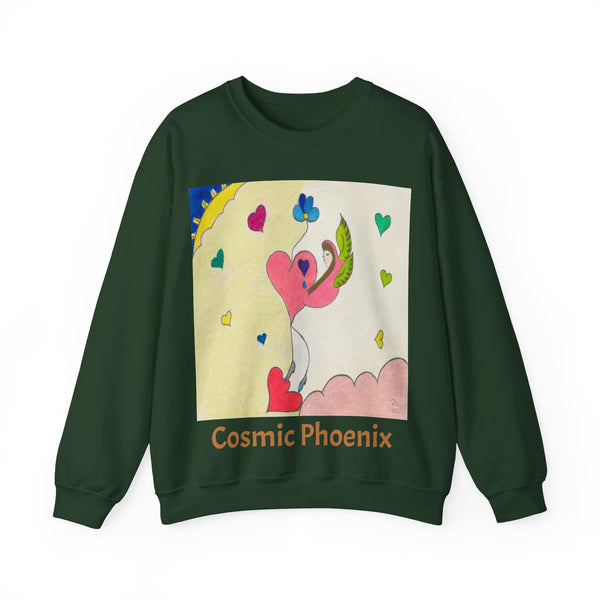 Cosmic Phoenix (1st Edition), Unisex Heavy Blend™ Crewneck Sweatshirt