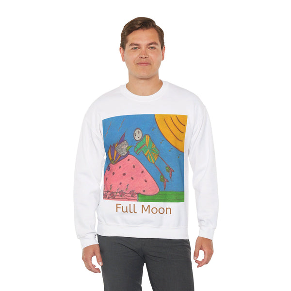 Full Moon, Unisex Heavy Blend™ Crewneck Sweatshirt