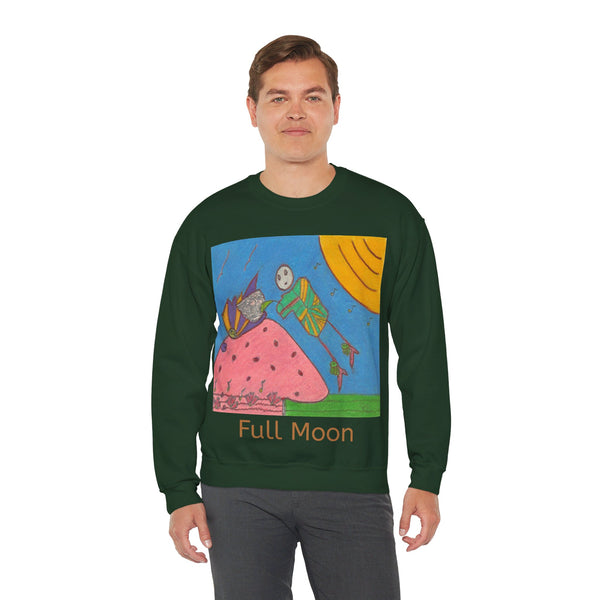 Full Moon, Unisex Heavy Blend™ Crewneck Sweatshirt