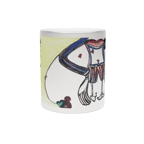 Mug Body Parts Anatomy Metallic Mug (Silver\Gold)