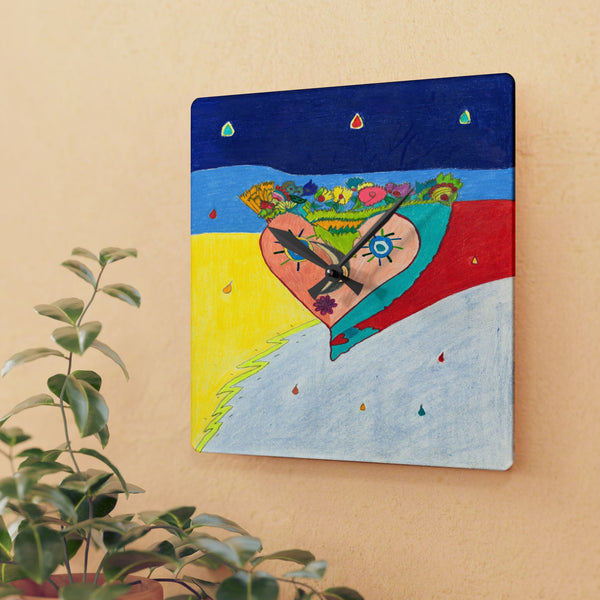 Cosmic Heart (2nd Edition) Acrylic Wall Clock