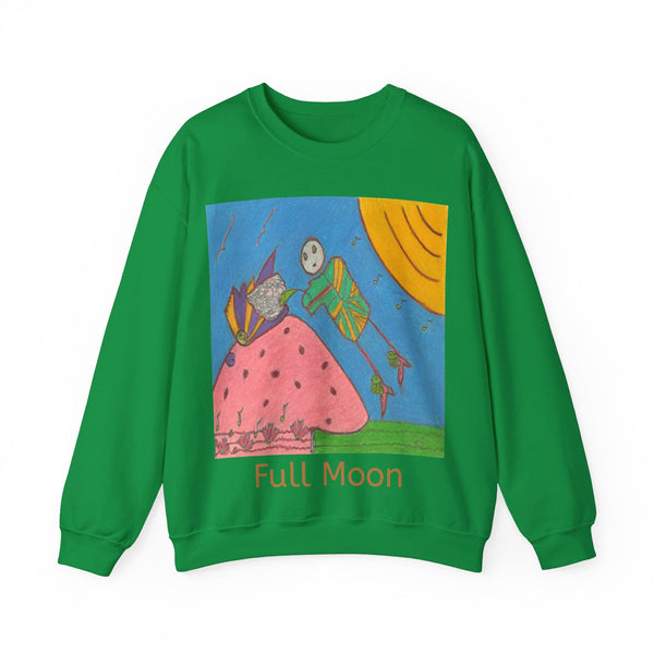 Full Moon, Unisex Heavy Blend™ Crewneck Sweatshirt