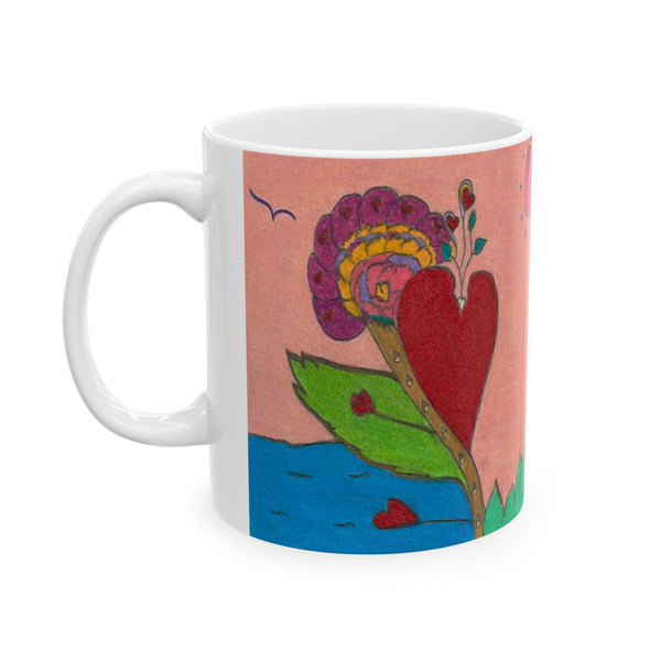 Upright in Heart (Expanded View), Ceramic Mug, (11oz, 15oz)