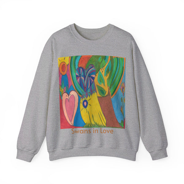 Owl in Love, Unisex Heavy Blend™ Crewneck Sweatshirt