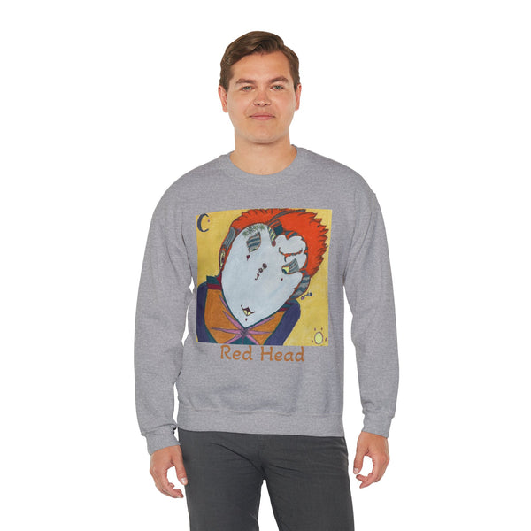 Red Head, Unisex Heavy Blend™ Crewneck Sweatshirt