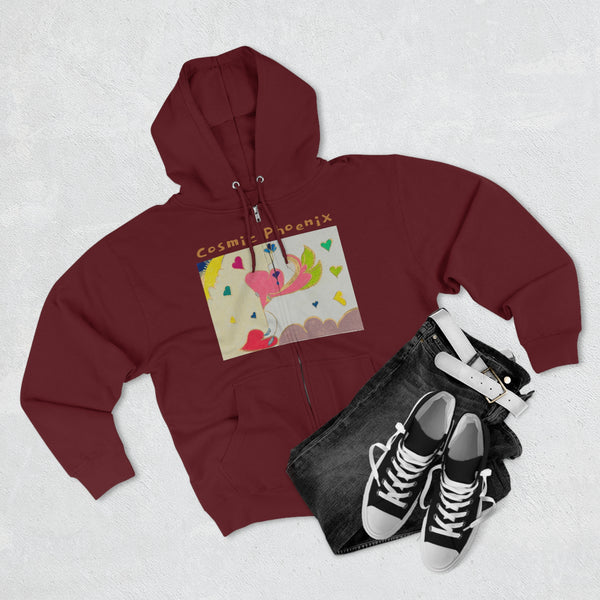Cosmic Phoenix (2nd Edition) Unisex Zip Hoodie