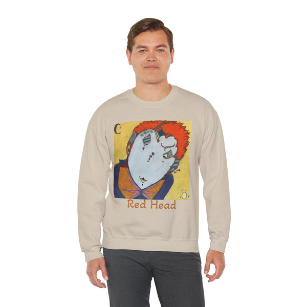 Red Head, Unisex Heavy Blend™ Crewneck Sweatshirt