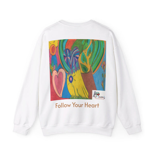 Owl in Love, Unisex Heavy Blend™ Crewneck Sweatshirt