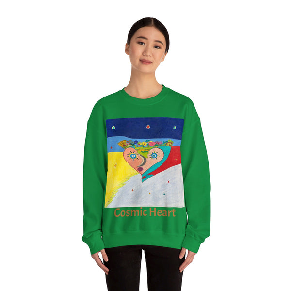 Cosmic Heart (2nd Edition), Unisex Heavy Blend™ Crewneck Sweatshirt