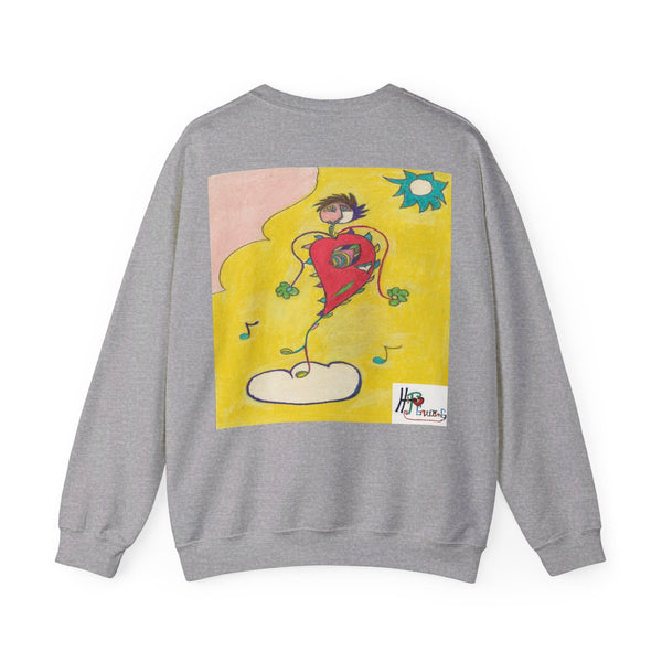 Blissful Heart (Dancer), Unisex Heavy Blend™ Crewneck Sweatshirt