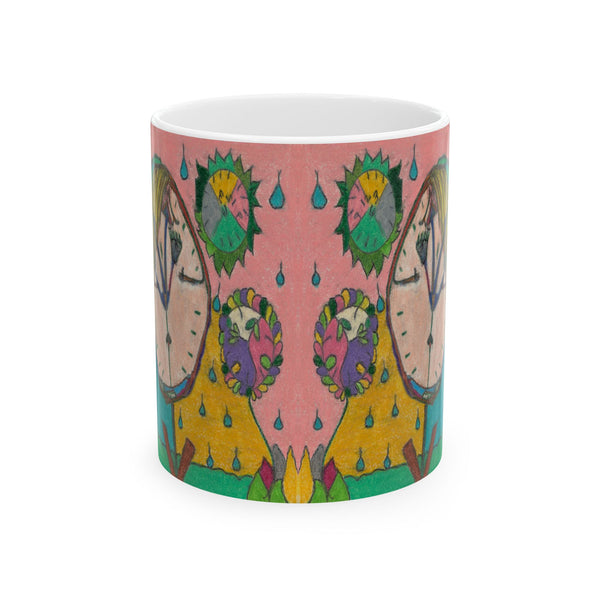 Wake Up (Timekeeper), (Expanded View), Ceramic Mug, (11oz, 15oz)