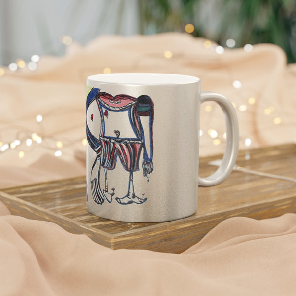 Mug Body Parts Anatomy Metallic Mug (Silver\Gold)