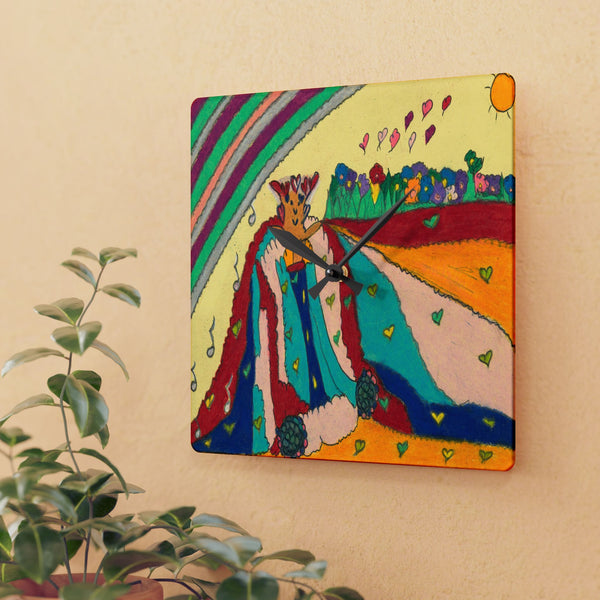 Noble King of Hearts, Acrylic Wall Clock