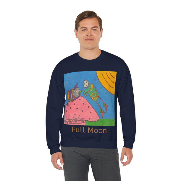 Full Moon, Unisex Heavy Blend™ Crewneck Sweatshirt