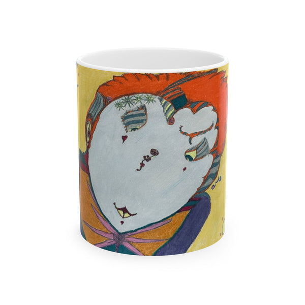Red Head, Ceramic Mug, (11oz) (150z)