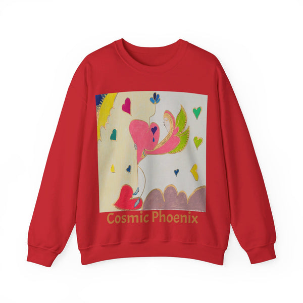 Cosmic Phoenix (2nd Edition), Unisex Heavy Blend™ Crewneck Sweatshirt