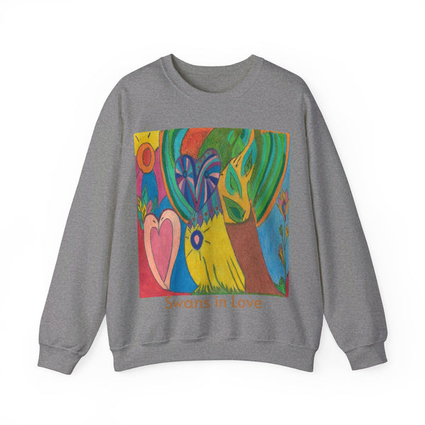 Owl in Love, Unisex Heavy Blend™ Crewneck Sweatshirt