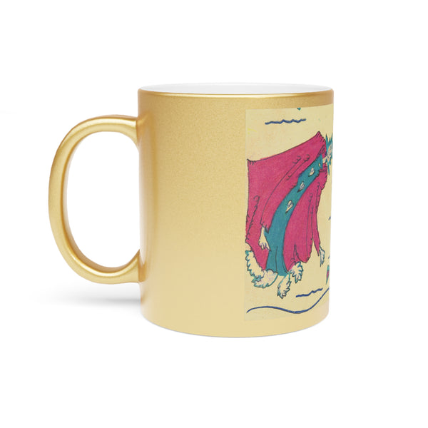 Noble Queen of Hearts, Metallic Mug (Silver\Gold)