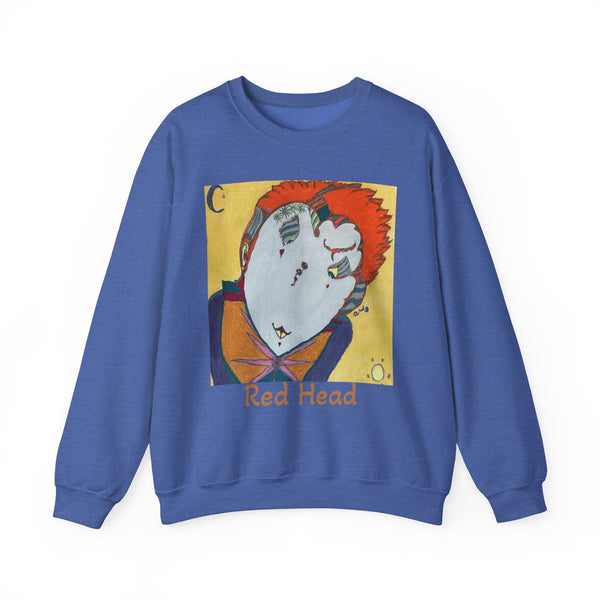 Red Head, Unisex Heavy Blend™ Crewneck Sweatshirt