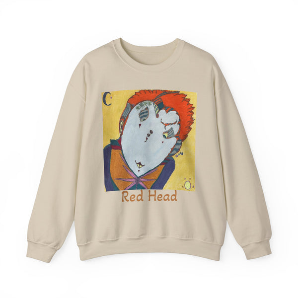 Red Head, Unisex Heavy Blend™ Crewneck Sweatshirt