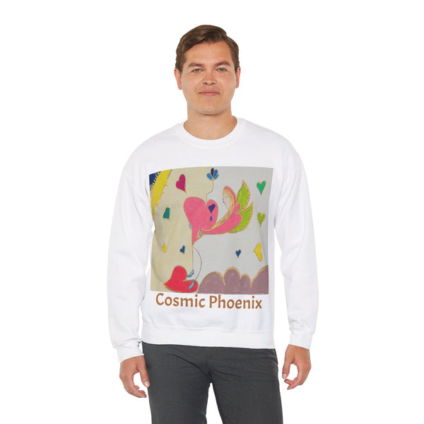 Cosmic Phoenix (2nd Edition), Unisex Heavy Blend™ Crewneck Sweatshirt