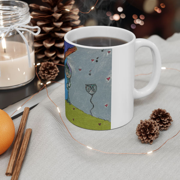 Flying Kites, Ceramic Mug, (11oz)